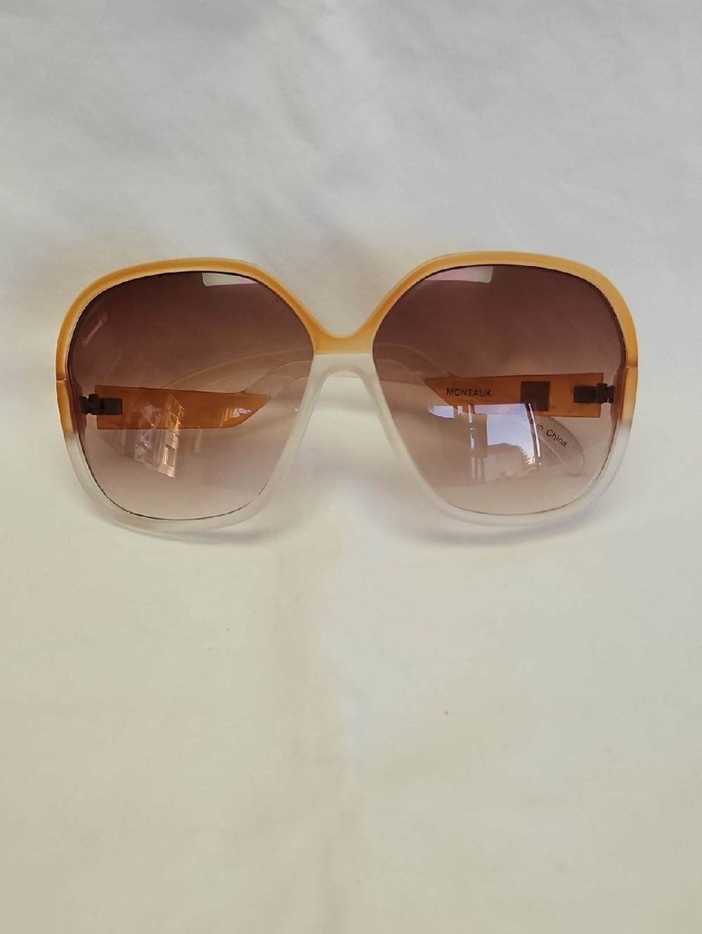 Vintage Montauk By Gap Women’s Oversized Gradient Brown Sunglasses